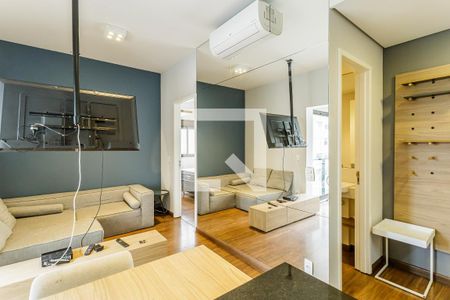 Sala de apartamento para alugar com 1 quarto, 50m² em Jardim Paulistano, São Paulo