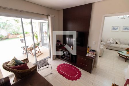 SALA DE TV de casa de condomínio à venda com 3 quartos, 414m² em Loteamento Alphaville Campinas, Campinas