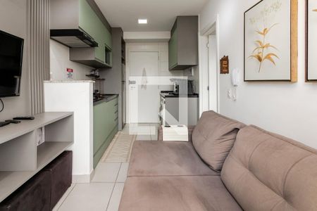 Sala/Cozinha de apartamento para alugar com 1 quarto, 28m² em Vila das Belezas, São Paulo