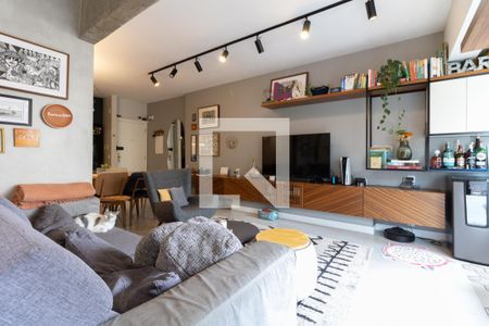 Sala de apartamento à venda com 2 quartos, 84m² em Vila Gumercindo, São Paulo