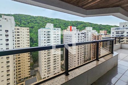 varanda de apartamento para alugar com 3 quartos, 140m² em Barra Funda, Guarujá
