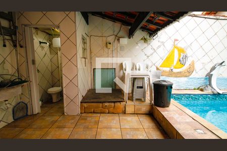 Churrasqueira de casa para alugar com 2 quartos, 166m² em Maracanã, Praia Grande