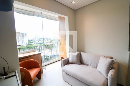 Sala / Cozinha de apartamento à venda com 2 quartos, 45m² em Jardim Caravelas, São Paulo