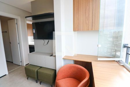 Sala / Cozinha de apartamento à venda com 2 quartos, 45m² em Jardim Caravelas, São Paulo
