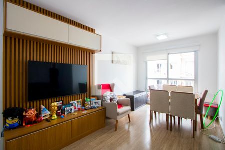 Sala de apartamento à venda com 3 quartos, 68m² em Vila Homero Thon, Santo André