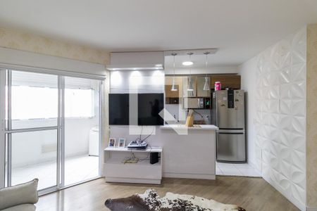 Sala/Cozinha/Área de Serviço de apartamento à venda com 2 quartos, 52m² em Chácara Cruzeiro do Sul, São Paulo