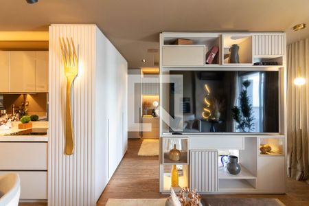 Sala de apartamento para alugar com 1 quarto, 92m² em Vila Nova Conceição, São Paulo