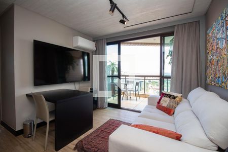 Sala de apartamento para alugar com 1 quarto, 45m² em Quadra 5, Brasília