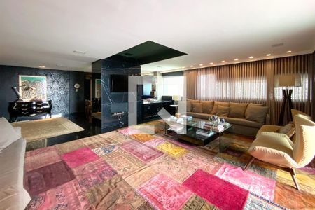 Sala de apartamento à venda com 3 quartos, 218m² em Vila da Serra, Nova Lima