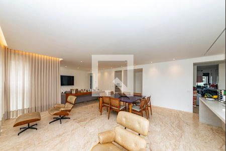 Sala de apartamento à venda com 4 quartos, 194m² em Vila da Serra, Nova Lima