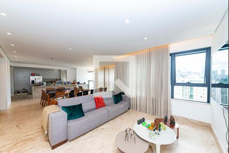 Sala de apartamento à venda com 4 quartos, 194m² em Vila da Serra, Nova Lima