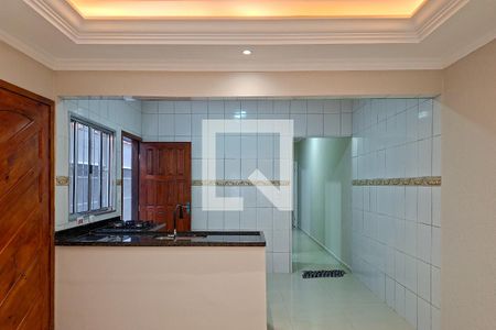 Cozinha de casa para alugar com 3 quartos, 70m² em Jardim Guaramar, Praia Grande
