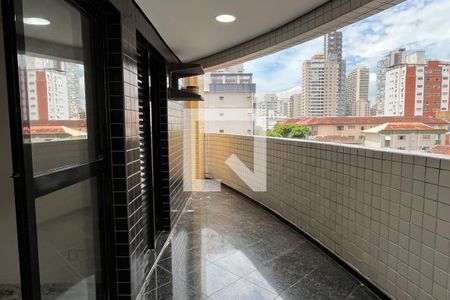 Varanda da Sala de apartamento para alugar com 4 quartos, 127m² em José Menino, Santos