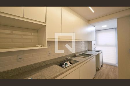 Cozinha e Área de Serviço de apartamento à venda com 2 quartos, 59m² em Parque da Represa, Jundiaí