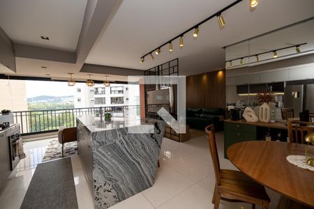 Sala_cozinha de apartamento à venda com 2 quartos, 90m² em Alphaville Empresarial, Barueri