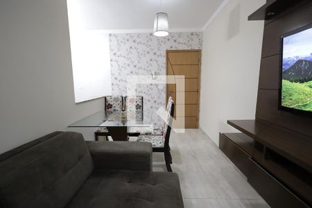 Sala de apartamento à venda com 2 quartos, 50m² em Jardim Santo Antônio, Santo André