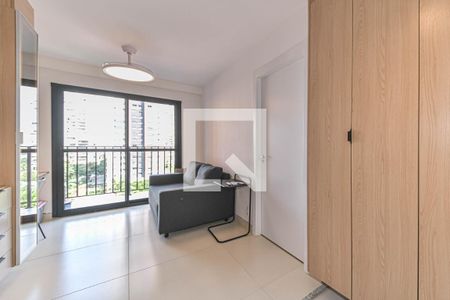 Sala - Cozinha Integrada de apartamento à venda com 1 quarto, 26m² em Campo Belo, São Paulo