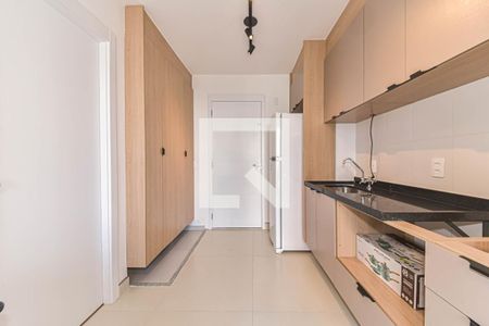 Sala - Cozinha Integrada de apartamento à venda com 1 quarto, 26m² em Campo Belo, São Paulo