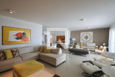 Sala de apartamento para alugar com 4 quartos, 220m² em Jardim Tejereba, Guarujá