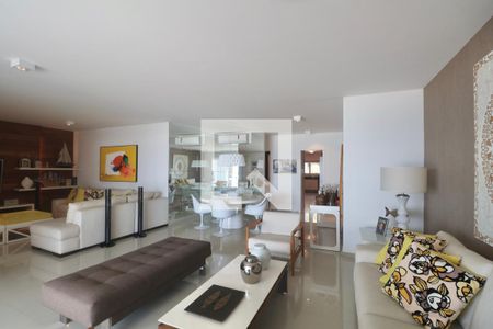 Sala de apartamento para alugar com 4 quartos, 220m² em Jardim Tejereba, Guarujá