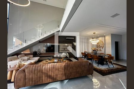 Sala de casa de condomínio para alugar com 3 quartos, 420m² em Loteamento Residencial Arborais, Campinas