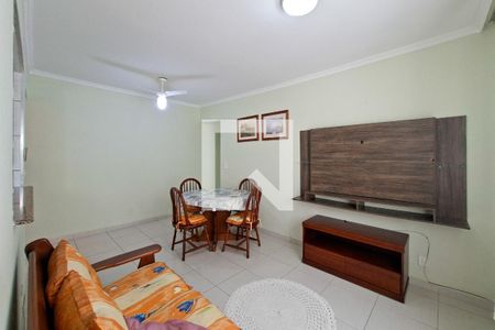 Sala de apartamento para alugar com 2 quartos, 77m² em Guilhermina, Praia Grande
