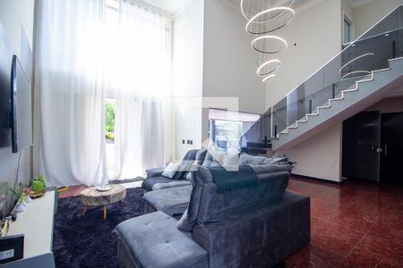 Sala de casa de condomínio para alugar com 4 quartos, 479m² em Loteamento Dinora Rosa, Sorocaba