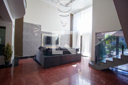 Sala de casa de condomínio para alugar com 4 quartos, 479m² em Loteamento Dinora Rosa, Sorocaba