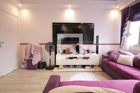 Sala de apartamento à venda com 2 quartos, 56m² em Vila Lutécia, Santo André