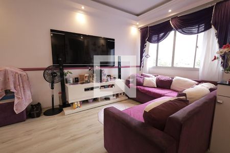 Sala de apartamento à venda com 2 quartos, 56m² em Vila Lutécia, Santo André