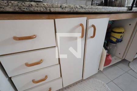 Cozinha de apartamento à venda com 2 quartos, 56m² em Vila Lutécia, Santo André