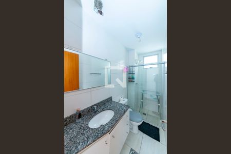 Banheiro da Suíte de apartamento para alugar com 3 quartos, 100m² em Caiçara-adelaide, Belo Horizonte