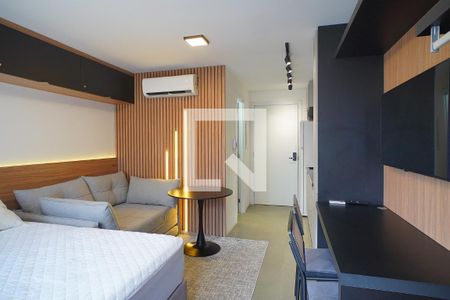 Sala _ Quarto de kitnet/studio para alugar com 1 quarto, 30m² em Auxiliadora, Porto Alegre