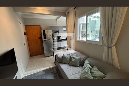 Sala de apartamento para alugar com 2 quartos, 42m² em Jardim Cristiane, Santo André