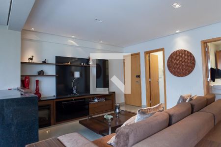 Sala de TV de apartamento para alugar com 4 quartos, 140m² em Vila da Serra, Nova Lima