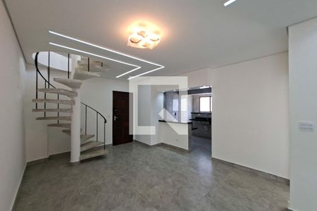Sala de apartamento para alugar com 3 quartos, 160m² em Canto do Forte, Praia Grande