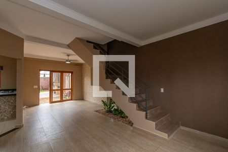Sala de Estar/Jantar de casa de condomínio para alugar com 3 quartos, 125m² em Residencial Real Park Sumaré, Sumaré