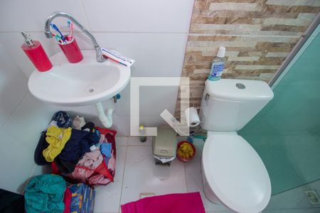 Banheiro da Suíte de casa à venda com 3 quartos, 160m² em Parque Xangri-lá, Contagem