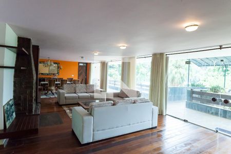 sala de casa de condomínio à venda com 7 quartos, 970m² em Ville de Montagne, Nova Lima