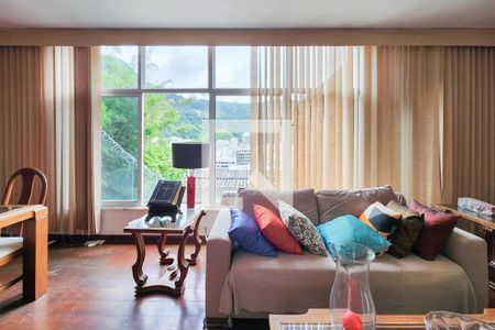 Sala de casa de condomínio à venda com 3 quartos, 189m² em Humaitá, Rio de Janeiro