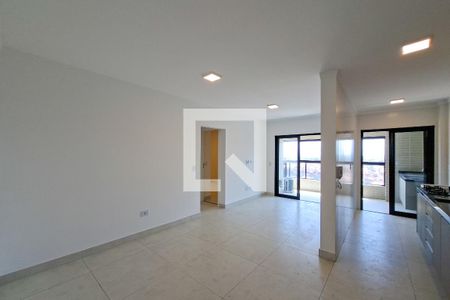 Sala/cozinha de apartamento para alugar com 2 quartos, 65m² em Maracanã, Praia Grande