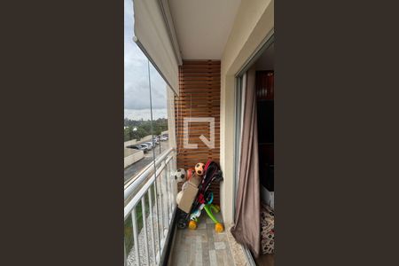 Sala - Sala de Jantar Varanda de apartamento à venda com 2 quartos, 50m² em Vila Homero Thon, Santo André