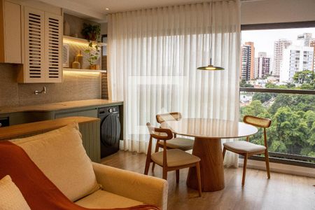 Sala de jantar de apartamento à venda com 1 quarto, 51m² em Vila Anglo Brasileira, São Paulo