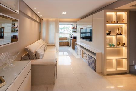 Sala de apartamento para alugar com 3 quartos, 77m² em Grajaú, Belo Horizonte