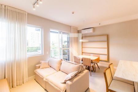 Sala de apartamento à venda com 2 quartos, 58m² em Centro de Apoio I (alphaville), Santana de Parnaíba