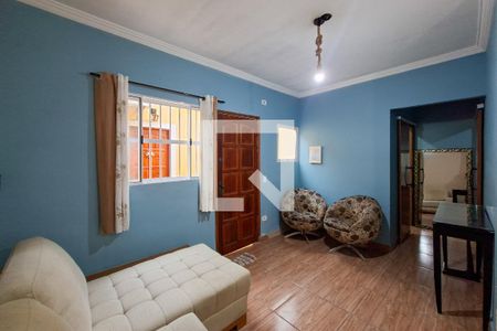 Sala de casa de condomínio para alugar com 1 quarto, 70m² em Balneario Esmeralda, Praia Grande