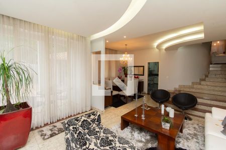 Sala de estar 1 de casa de condomínio à venda com 4 quartos, 361m² em Paquetá, Belo Horizonte