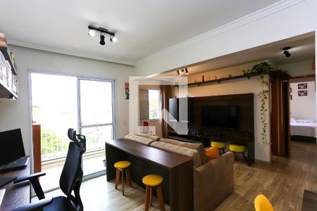 sala de apartamento para alugar com 2 quartos, 60m² em Jardim Caner, Taboão da Serra