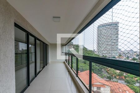 Varanda da Sala de apartamento para alugar com 4 quartos, 210m² em Santa Lúcia, Belo Horizonte