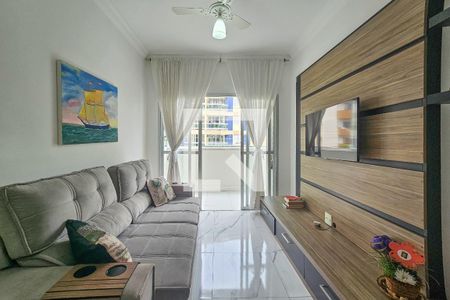 Sala de apartamento para alugar com 2 quartos, 75m² em Jardim Vitoria, Guarujá